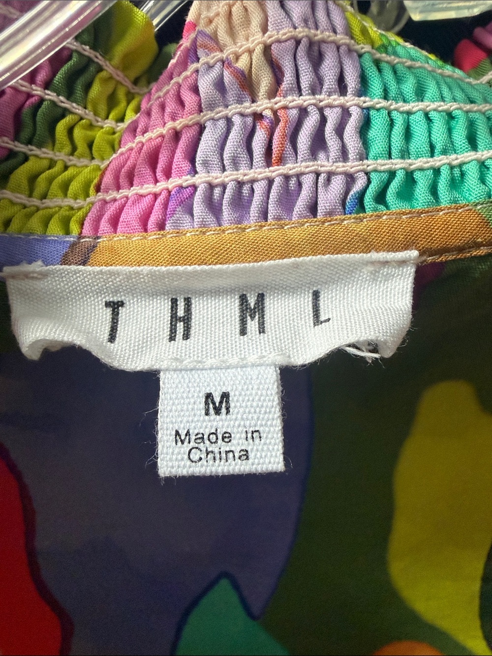 THML Alison Multicolor Puff-Sleeve Top - Picture 4 of 8